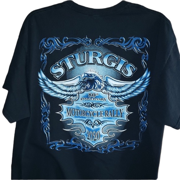 Sturgis 80th Anniversary Motorcycle Rally Tee-Shirt. - Picture 3 of 8